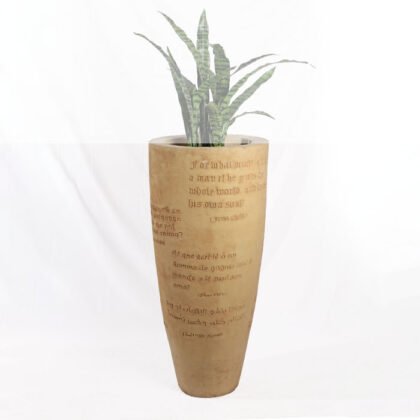 Long Acrylic Pot – Beige