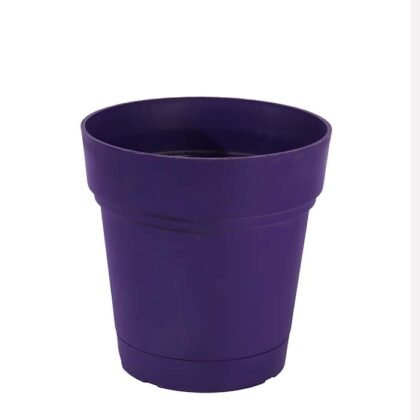 Round Plastic Pot – Purple