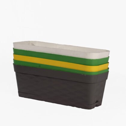 Plastic Rectangular Pot – Other Colors Available