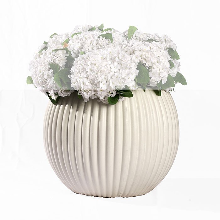 Tenridz Plastic Pot – White and Beige