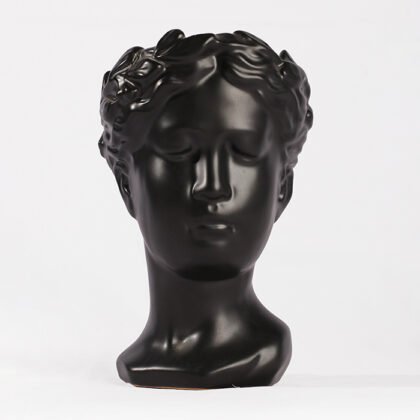 Small Black Ceramic Pot