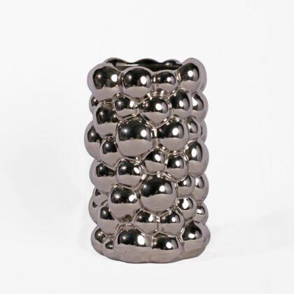 Bubbles Ceramic Long Silver