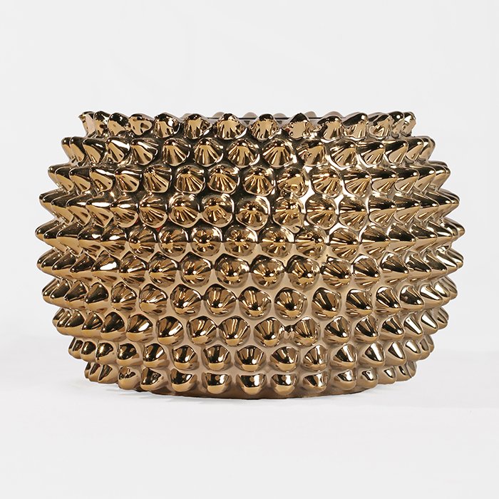 Decorative Ceramic Round Gold