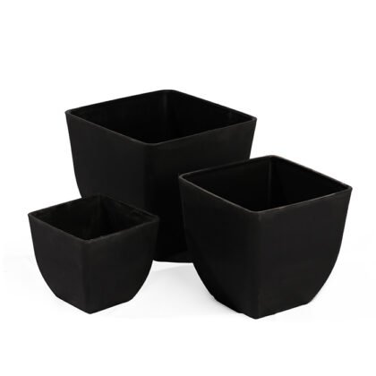 Black Square Mini Pots
